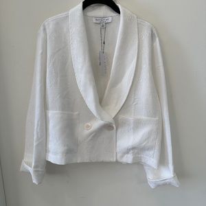 CURRENT AIR FLORAL JACQUARD BLAZER JACKET